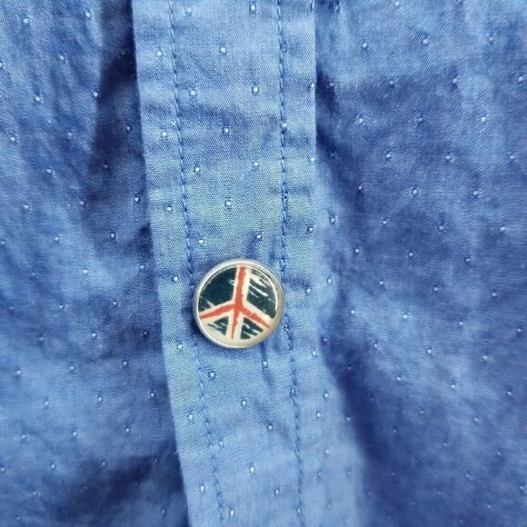 John Lennon By English Laundry Button Up Shirt Mens Flip Cuff Size M - Picture 6 of 12